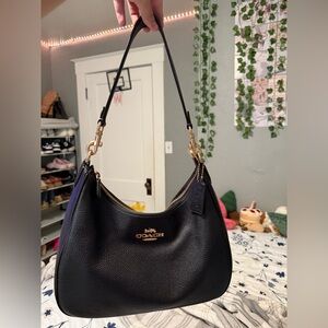 Coach Black Teri Hobo Bag with Gold Hardware